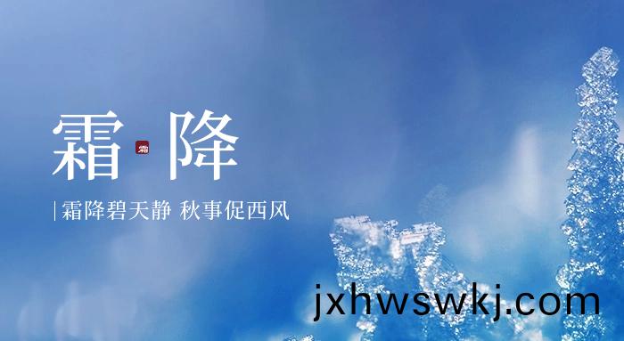 今日霜降(jiang)｜好柹成(cheng)“霜(shuang)” 喜從天“降(jiang)”