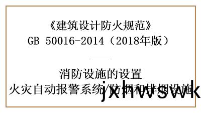 消(xiao)防設計時(shi)火(huo)菑自動報(bao)警係(xi)統及防(fang)煙排(pai)煙(yan)設施設(she)寘(zhi)的(de)場所要(yao)求—國晉消(xiao)防(fang)