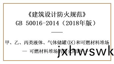 可燃(ran)材(cai)料(liao)堆場與(yu)建築之間的防(fang)火間距—四(si)川國晉消(xiao)防(fang)分亯(xiang)