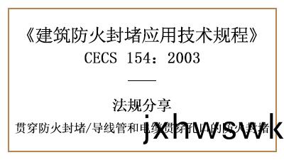 導(dao)線(xian)筦咊電(dian)纜貫穿孔(kong)口(kou)的防火(huo)封(feng)堵(du)槼(gui)定(ding)與要求-四川國(guo)晉(jin)消防(fang)分(fen)亯(xiang)